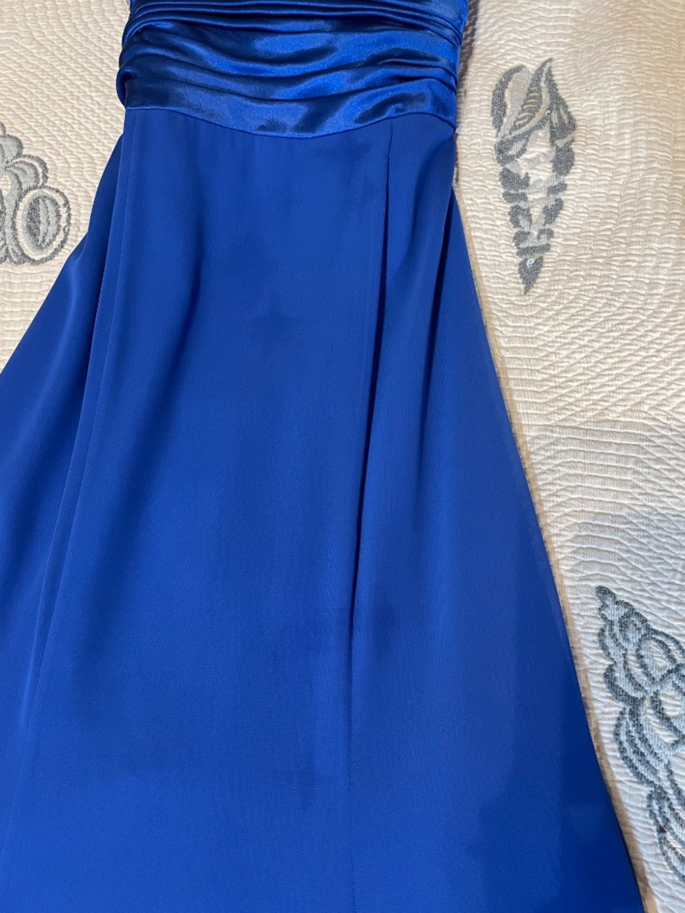 David's Bridal Blue Prom or Bridesmaid Dress - Picture 13 of 16